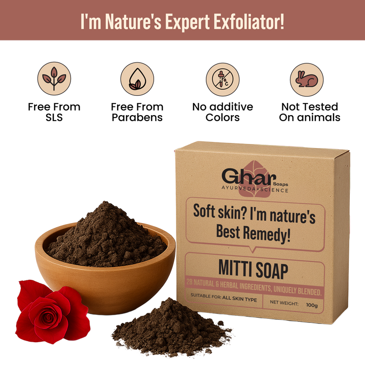 Mitti Soap For Exfoliation & Soft Skin