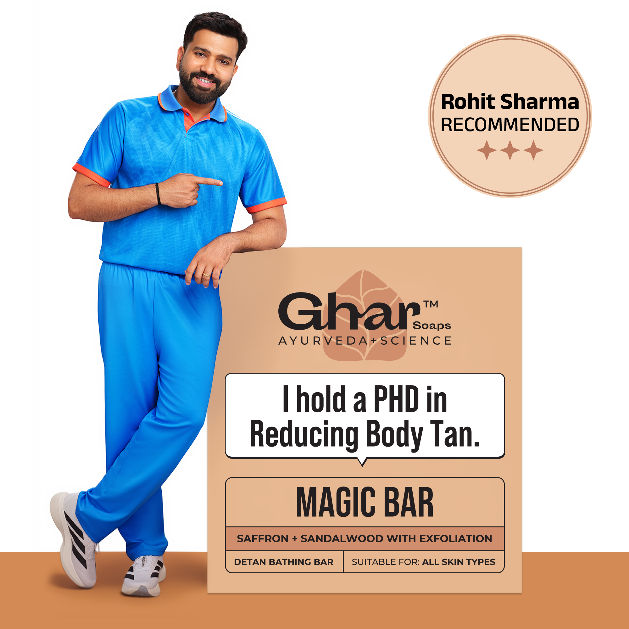 Ghar Magic Soap (Sandalwood & Saffron) Best Prices