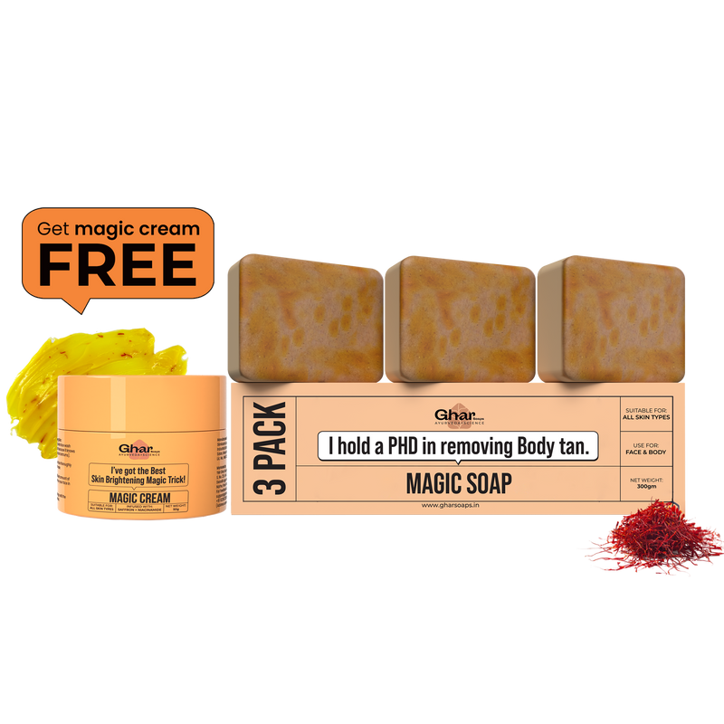 Magic Soap + Free Magic Cream + Free Sunscreen