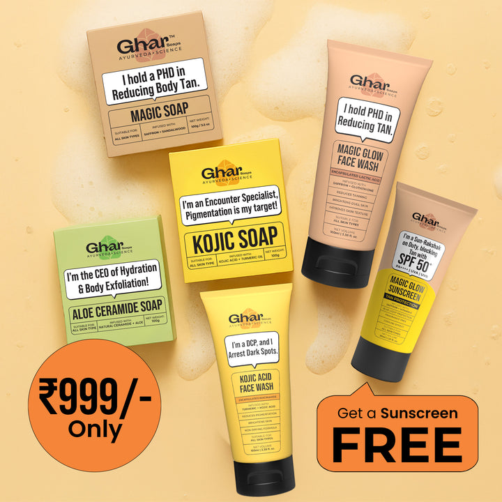 Natural Soaps Trio with Free Magic Sunscreen