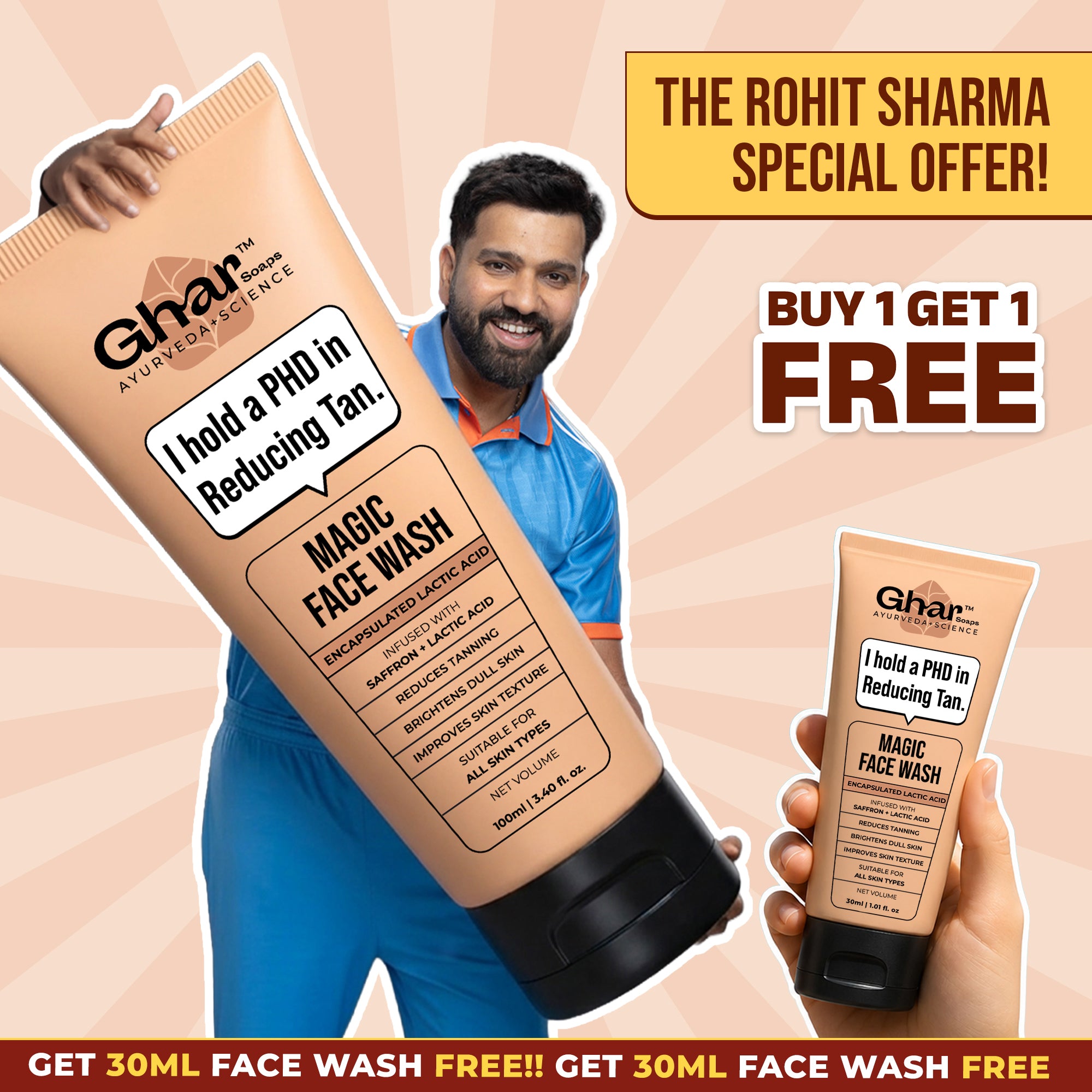 Default Magic Face Wash 30ml + 30ml Free - Image 2