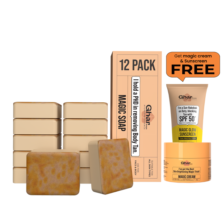 Magic Soap + Free Magic Cream + Free Sunscreen