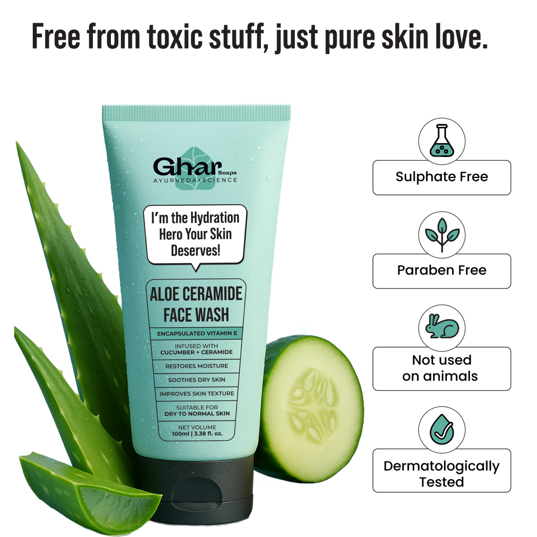 Aloe-Ceramide Face Wash For Dry to Normal Skin