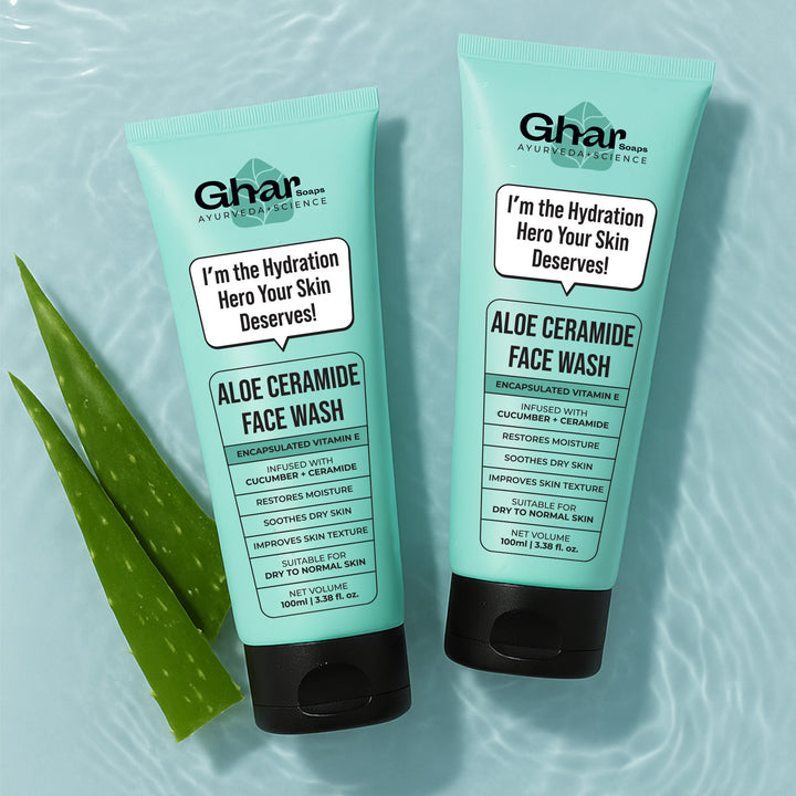 Aloe-Ceramide Face Wash For Dry to Normal Skin