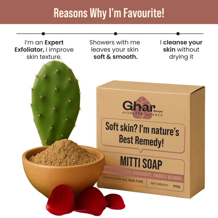 Mitti Soap For Exfoliation & Soft Skin
