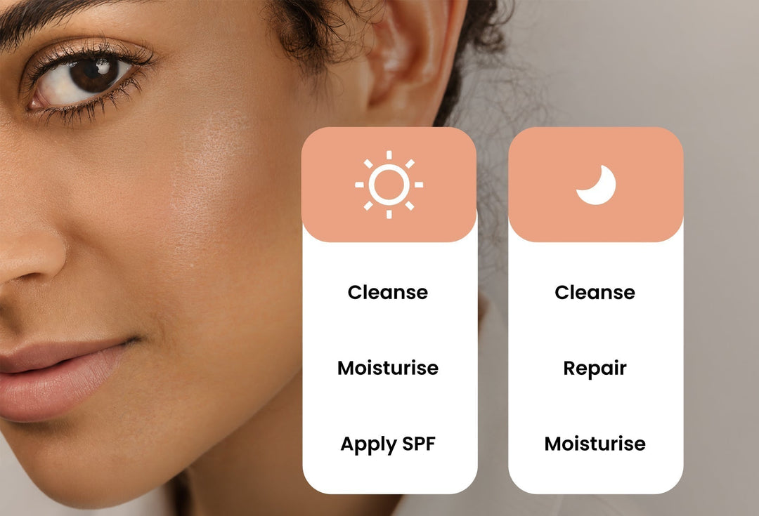 Complete Morning + Night Skincare Routine for Tan-Prone Skin