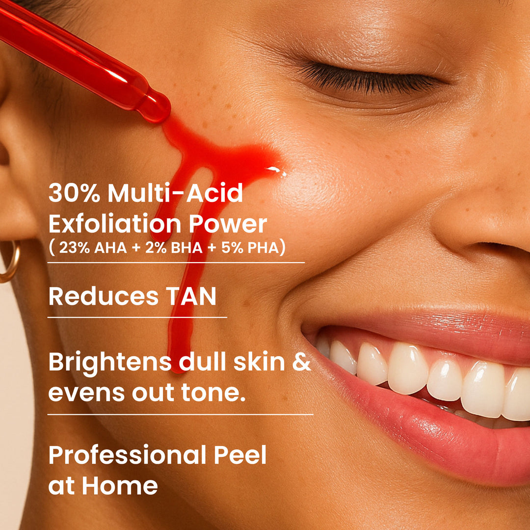 23% AHA 2% BHA & 5% PHA Magic Peeling Solution to reduce tan