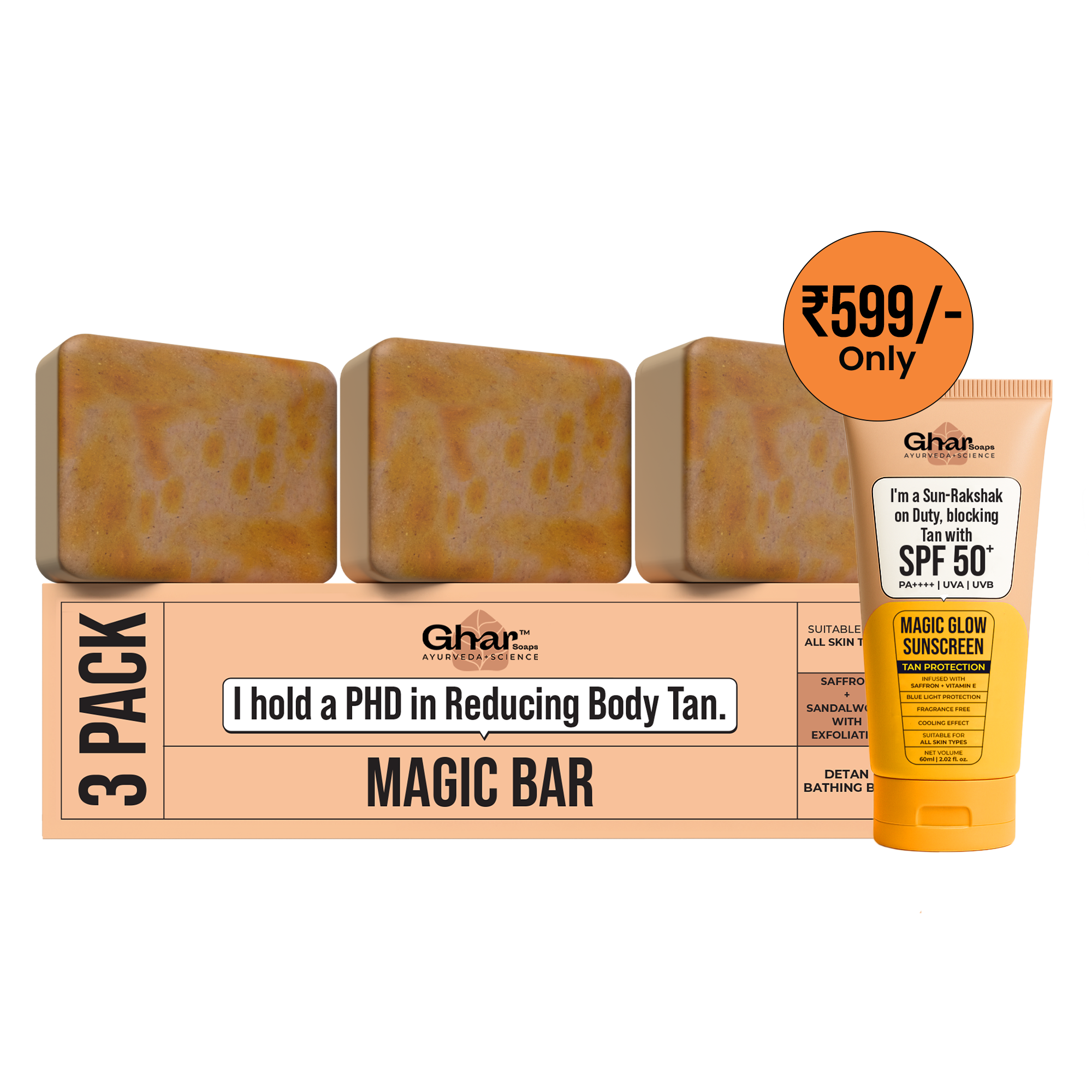 Magic Soap + Sunscreen + Magic Face Wash Combo