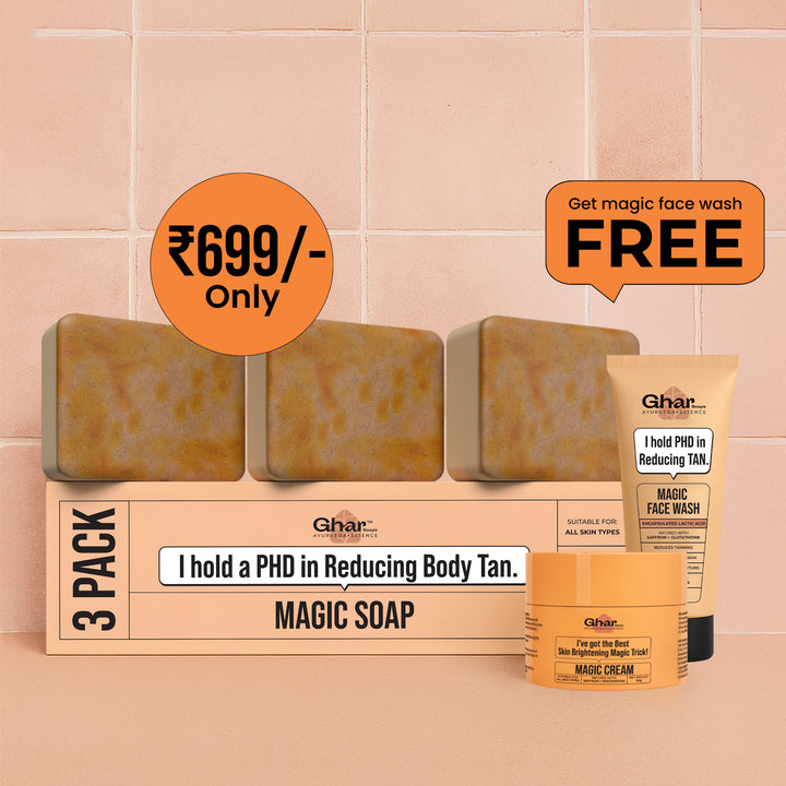 Magic Soap + Face wash + Magic Cream + Sunscreen