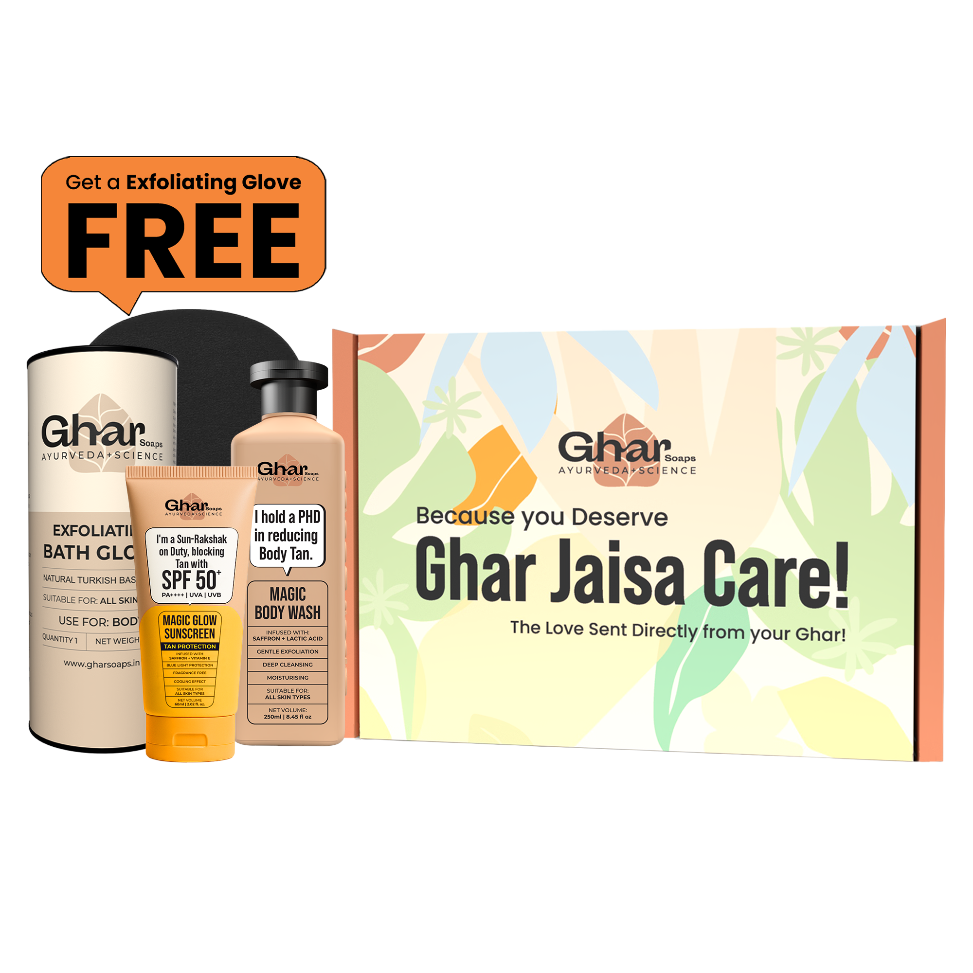 Magic De-Tan & Exfoliating Body Wash with Saffron & Lactic Acid