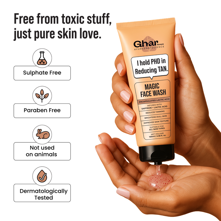 Magic Face wash With Saffron and Lactic Acid