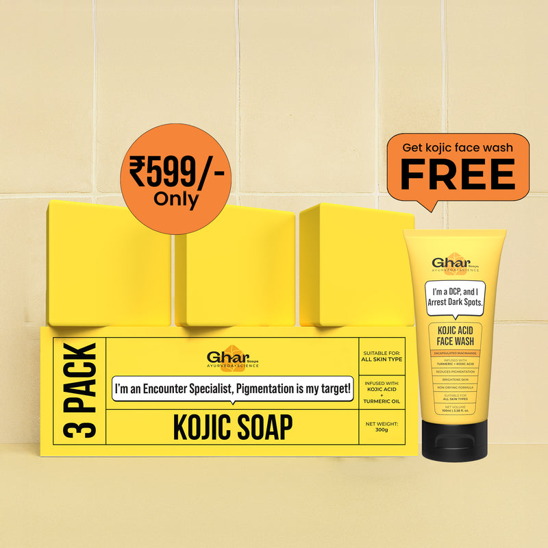 Kojic Face Wash + Kojic soap + Magic Cream + Sunscreen