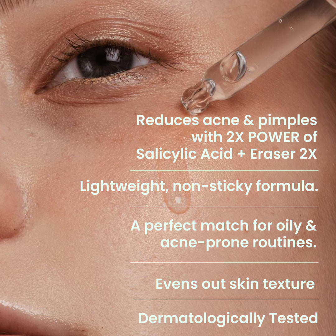 salicylic acid serum with eraser 2x, To Reduce Acne, Pimples
