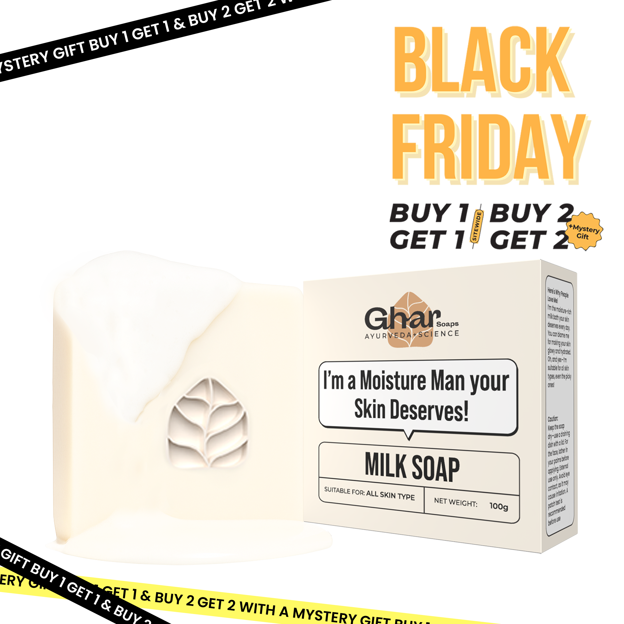 Milk Soap for Brightening & Moisturising Skin