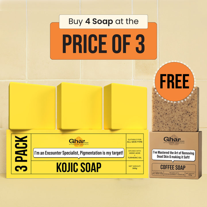 Free Soap with Pack of 3 Kojic Acid Soap