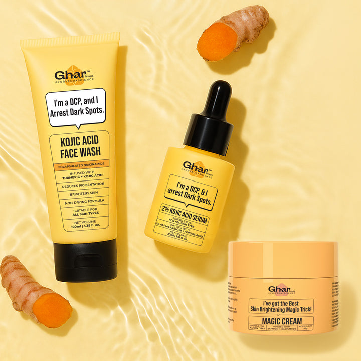 2% kojic acid serum infused with 1% alpha arbutin to reduce pigmentation