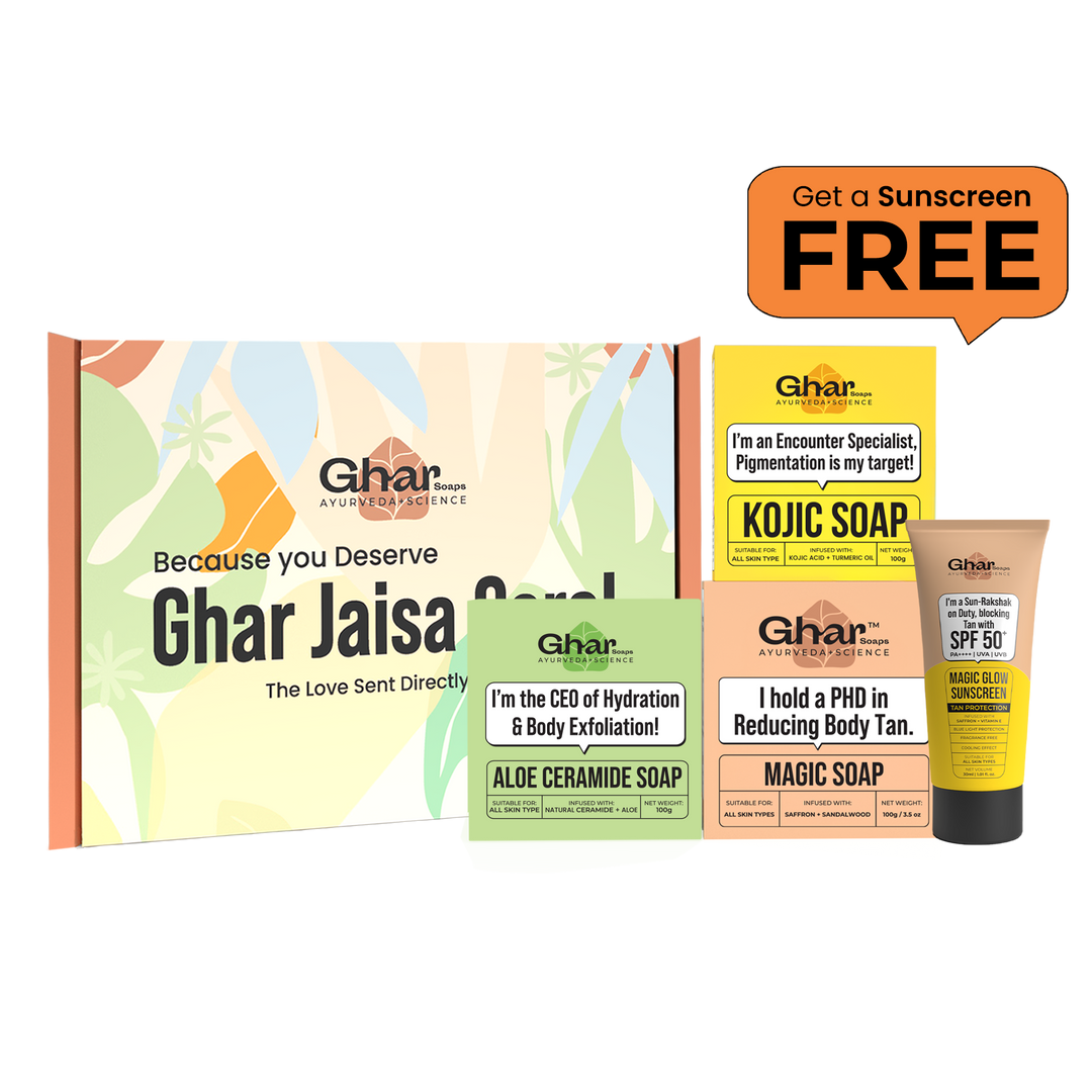 Natural Soaps Trio with Free Magic Sunscreen