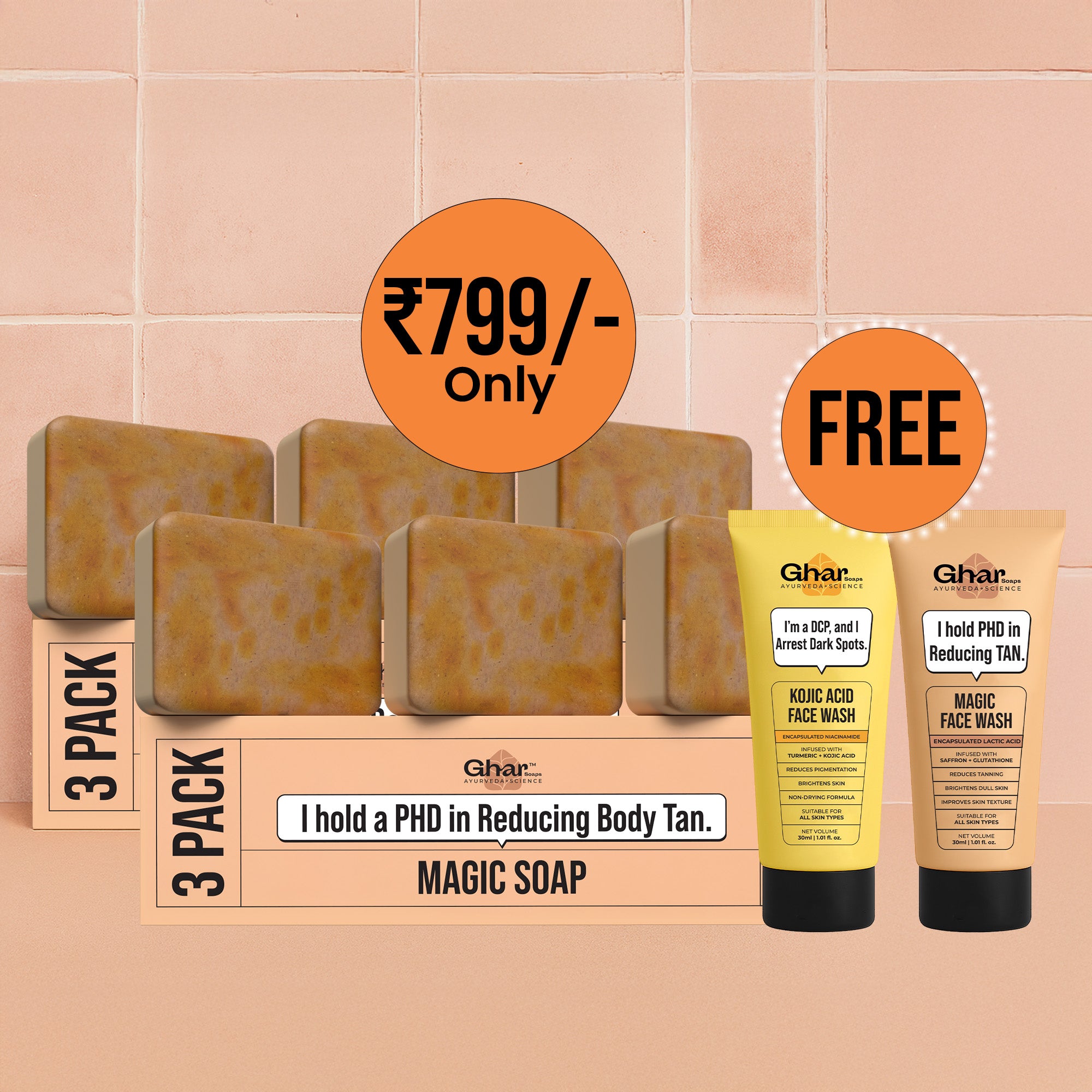 Magic Soap + Free Magic Face Wash 30ml