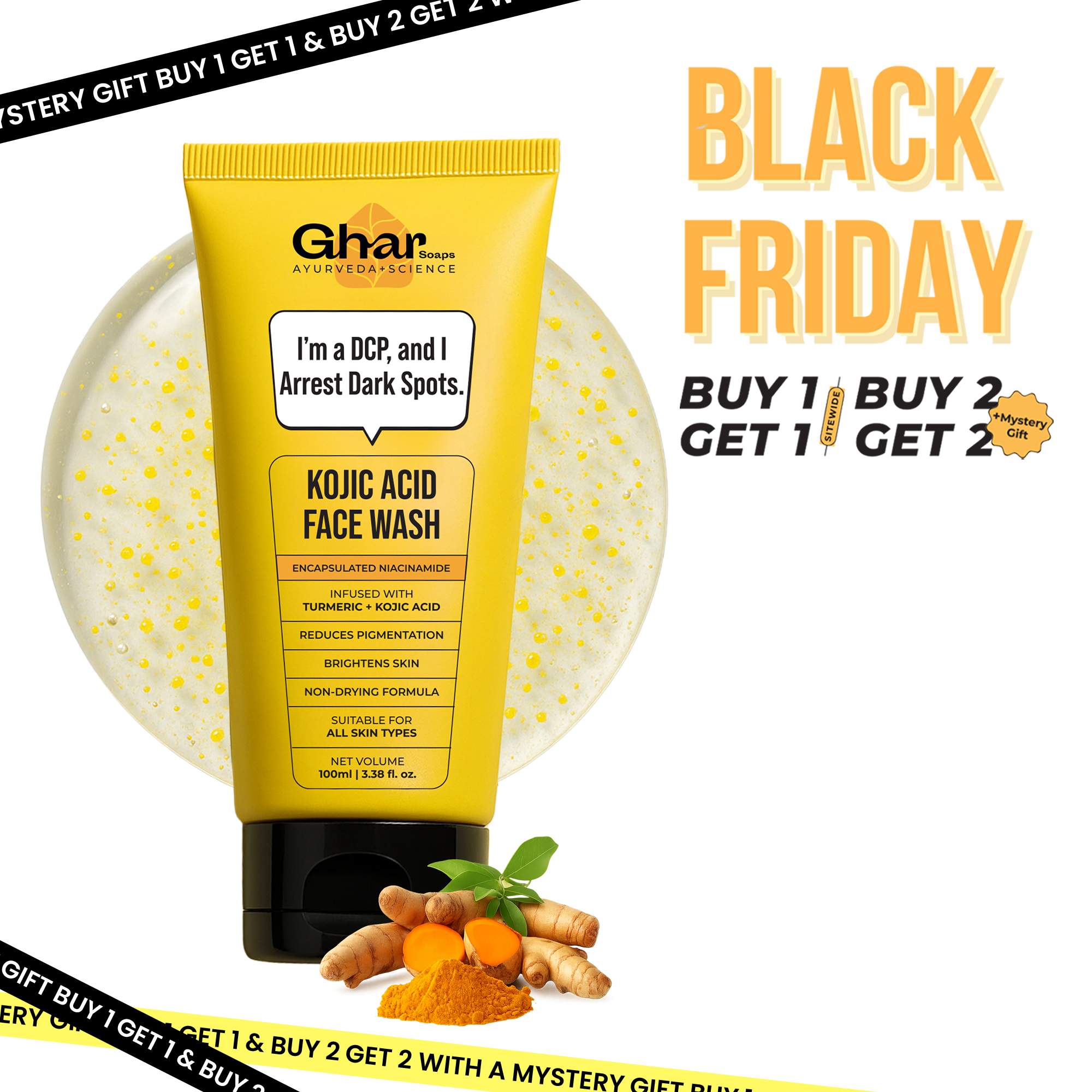 Kojic Acid & Turmeric Face Wash