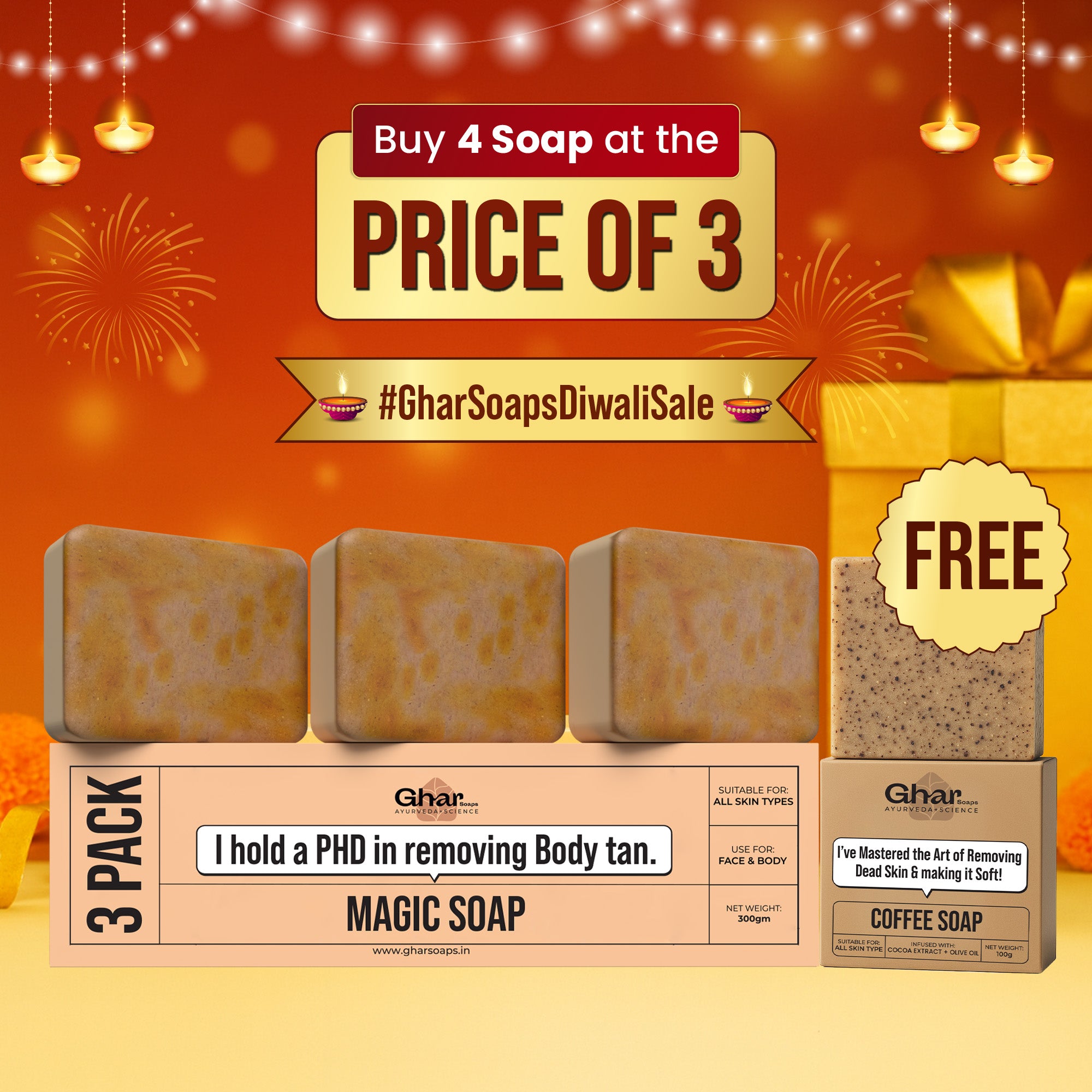 Free Soap With Magic Soap Pack of 3