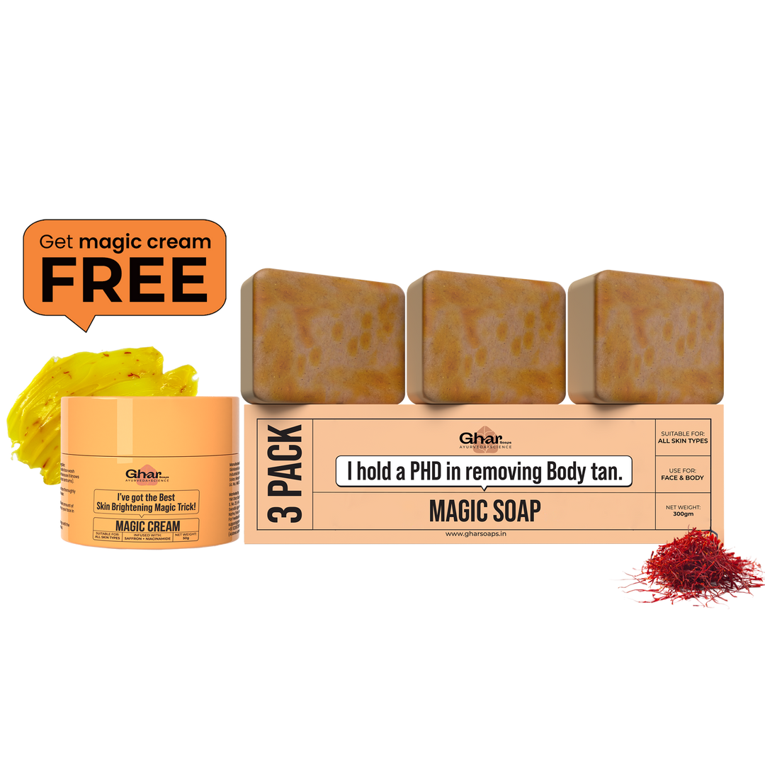 Magic Soap + Free Magic Cream + Free Sunscreen