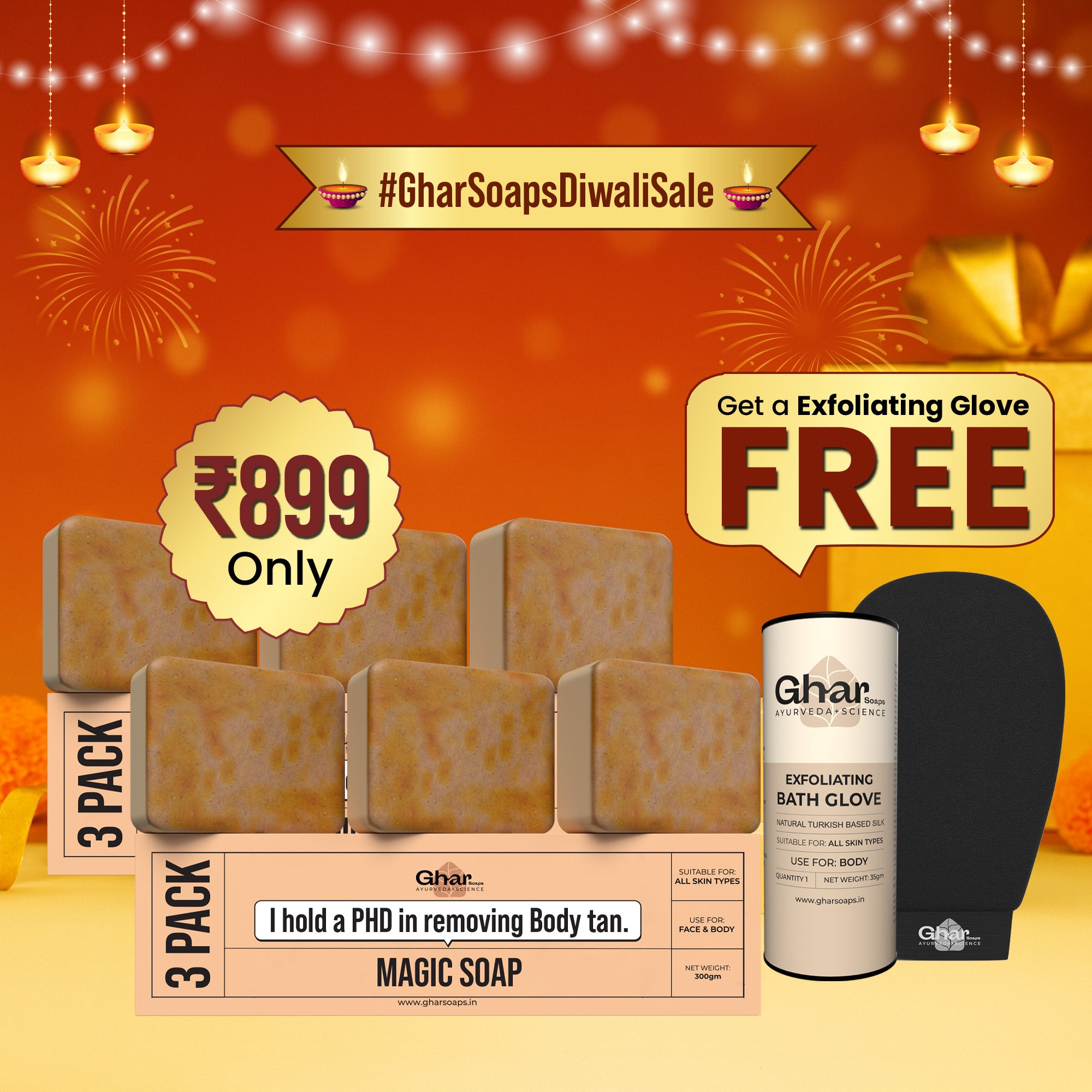 Magic Soap + Free Exfoliating Body Glove