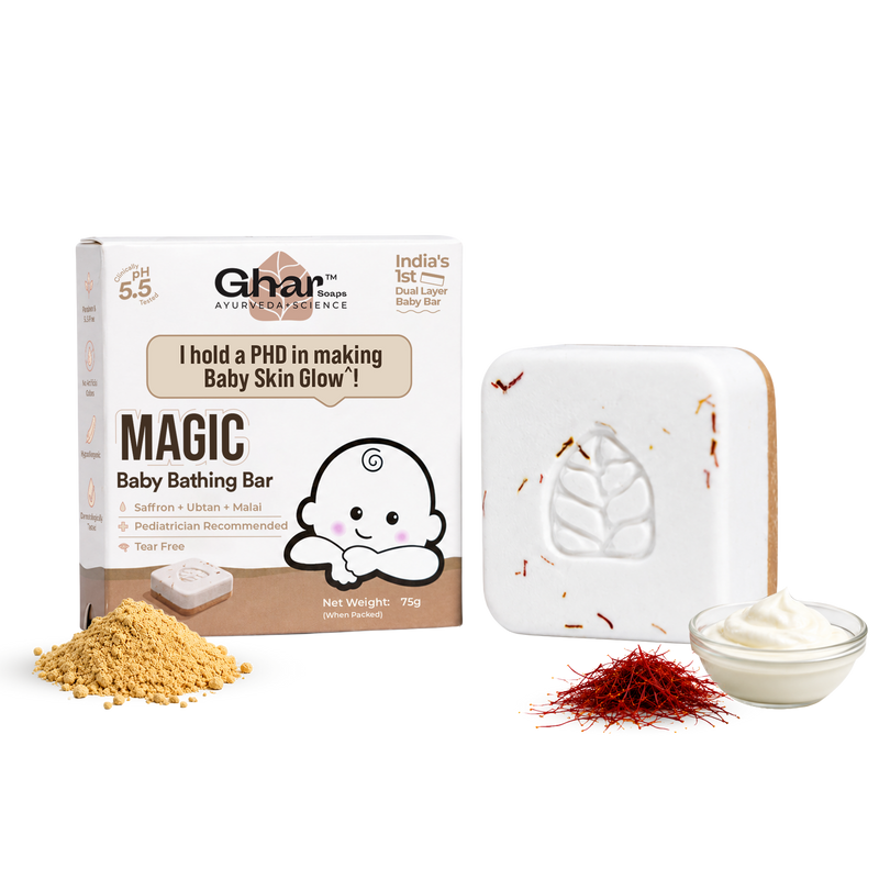 magical glutathione soap review Ghar Soaps Sandalwood & Saffron Magic Bar For Bath (100 Gms Pack Of 2) | Paraben Free | Chandan & Kesar Bath | Handmade Soaps For Glowing Tan,dullness, and tired-looking skin? This