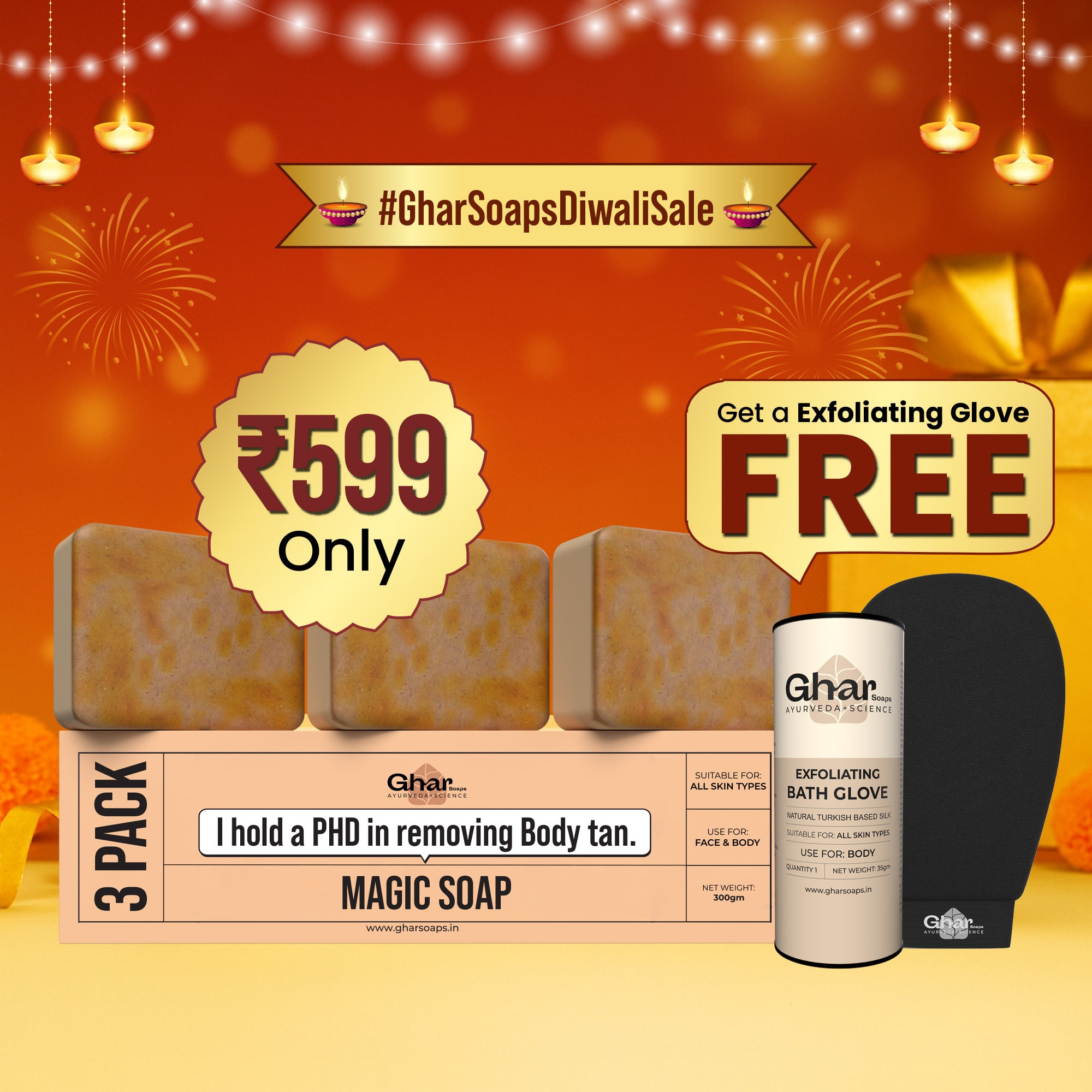 Magic Soap + Free Exfoliating Body Glove