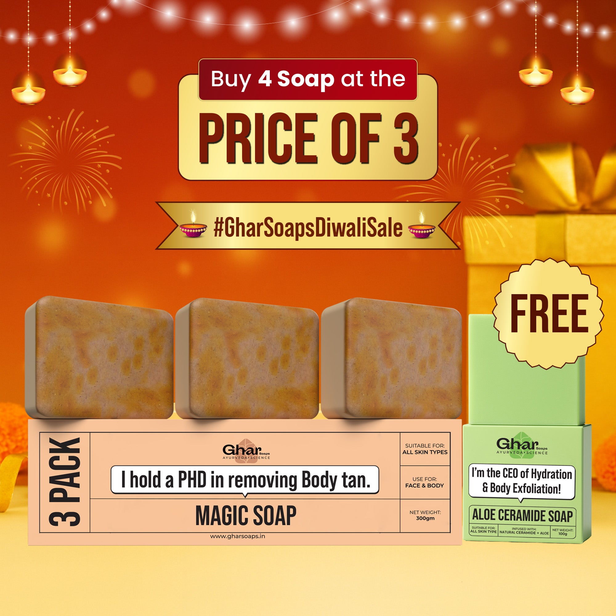 Free Soap With Magic Soap Pack of 3