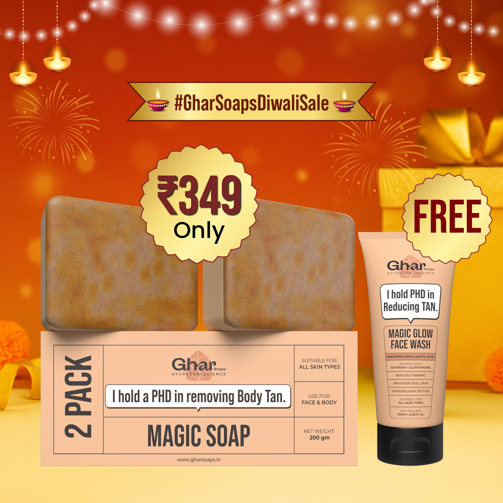 Magic Soap + Free Magic Face Wash 30ml