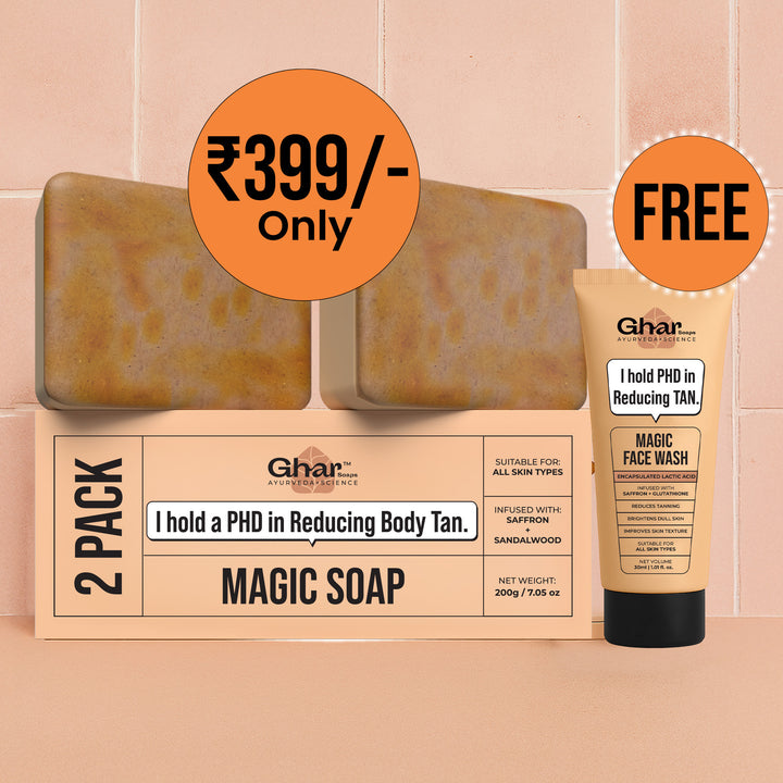 Magic Soap + Face wash + Magic Cream + Sunscreen