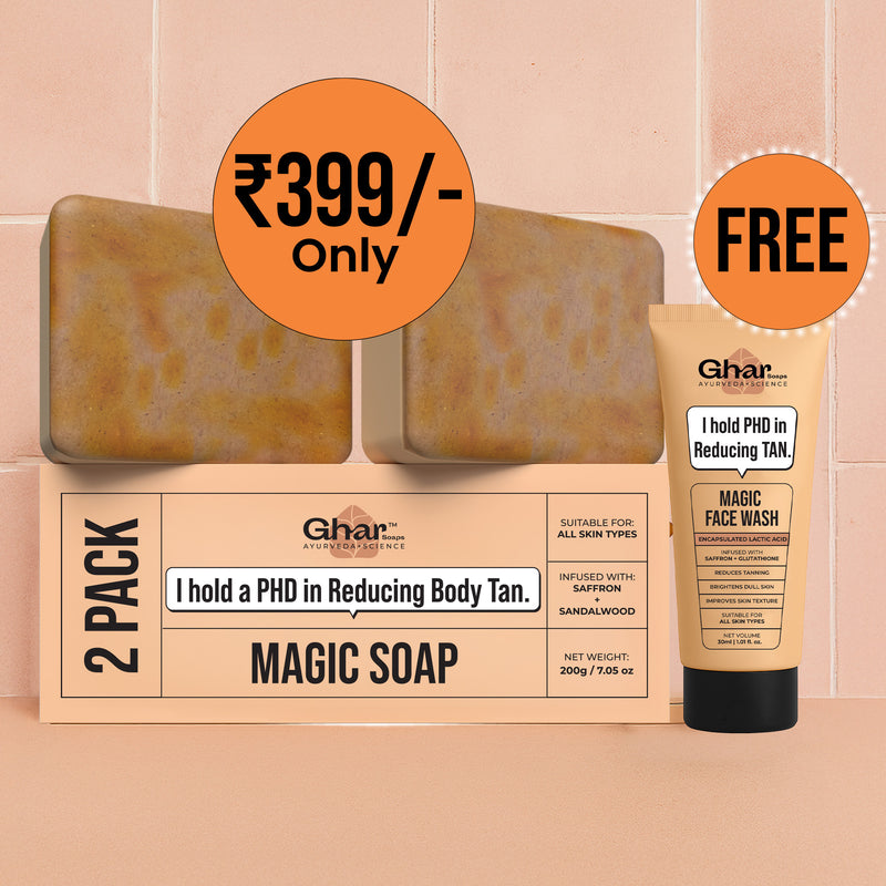 Magic Soap + Face wash + Magic Cream + Sunscreen