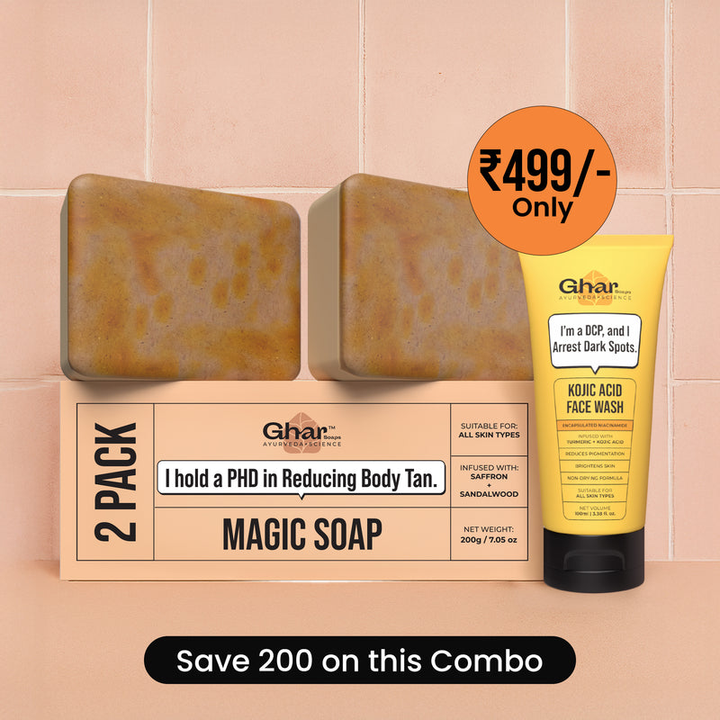 Magic Soap + Kojic Face Wash + Magic Cream + Free Sunscreen