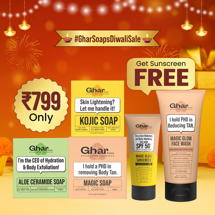 Natural Soaps Trio with Free Magic Sunscreen