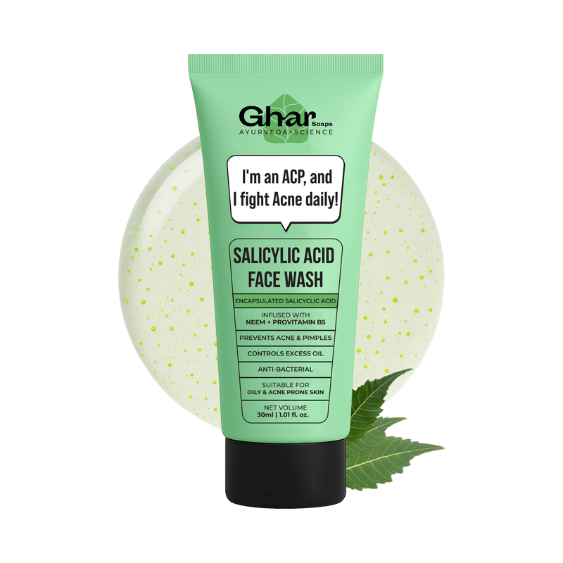 Anti Acne Face Wash With Salicylic Acid & Neem- 30 ml (gift)