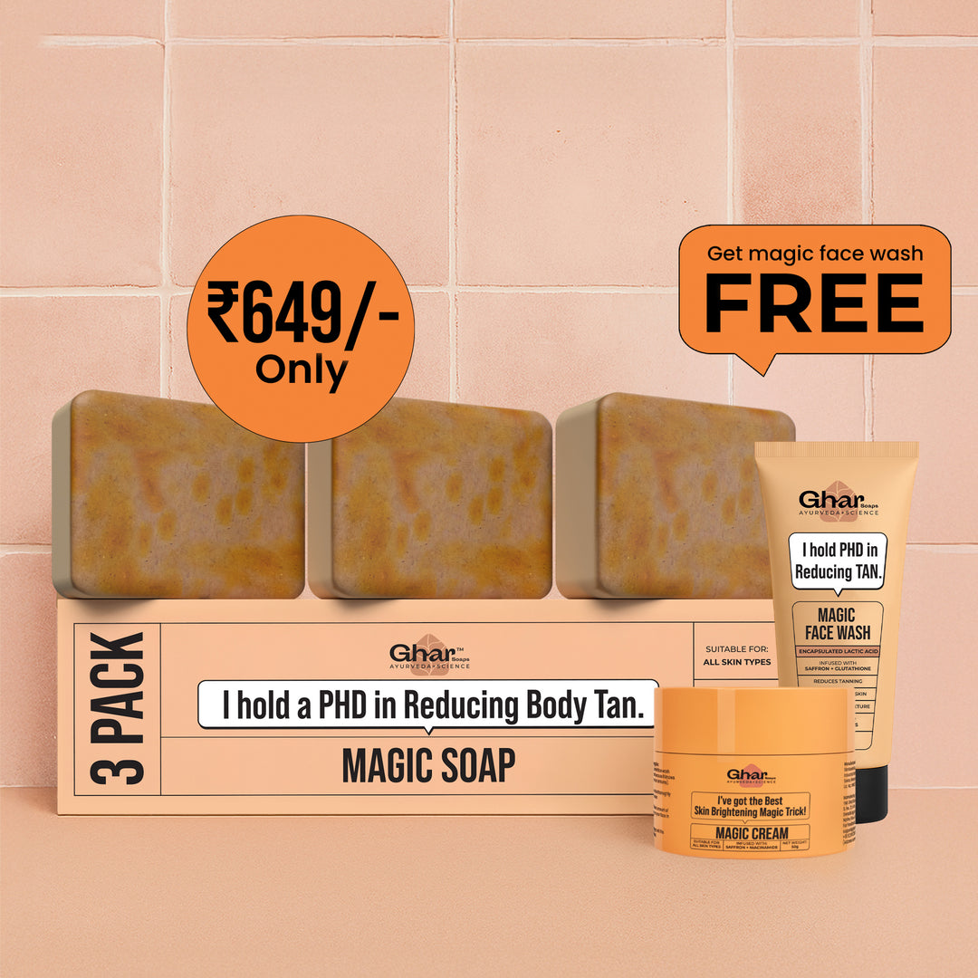 Magic Soap + Face wash + Magic Cream + Sunscreen