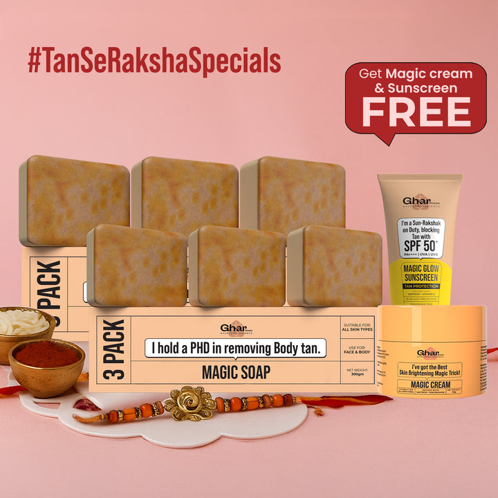 Magic Soap + Free Magic Cream + Free Sunscreen