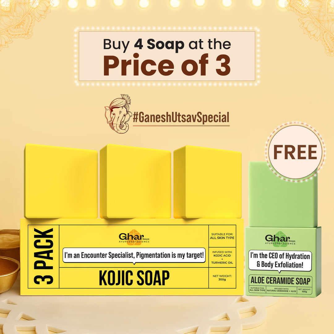 Free Soap with Pack of 3 Kojic Acid Soap
