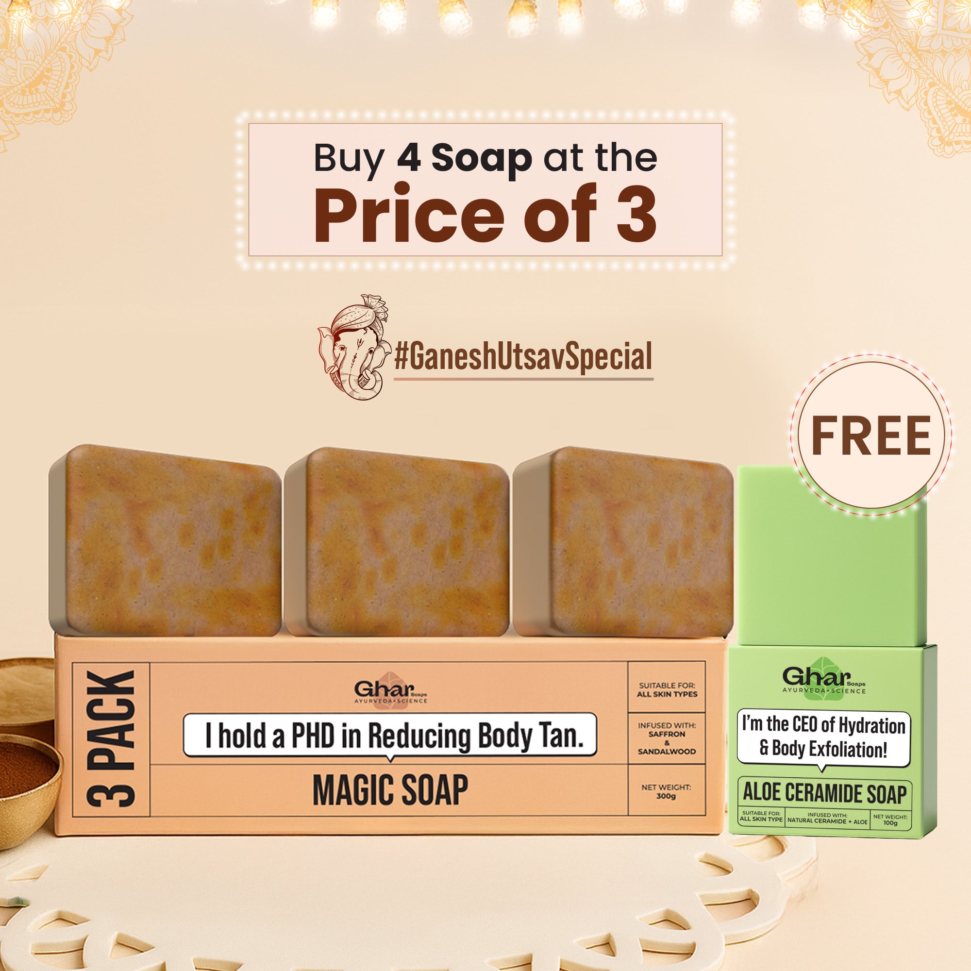 Free Soap With Magic Soap Pack of 3