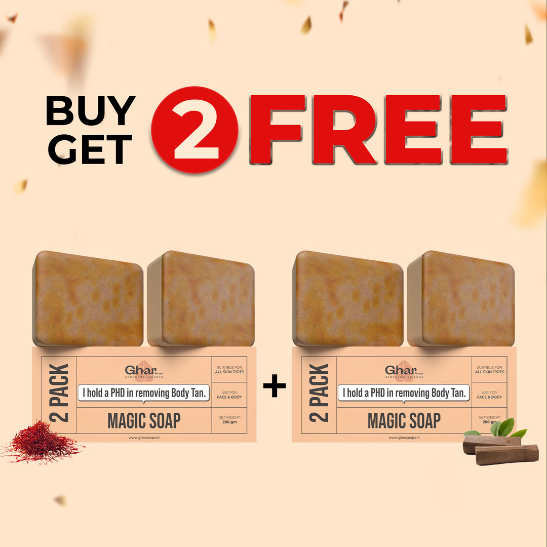MAGIC SOAP ( SAFFRON AND SANDAL WOOD SOAP )