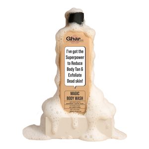 Magic De-Tan & Exfoliating Body Wash with Saffron & Lactic Acid- 250ml