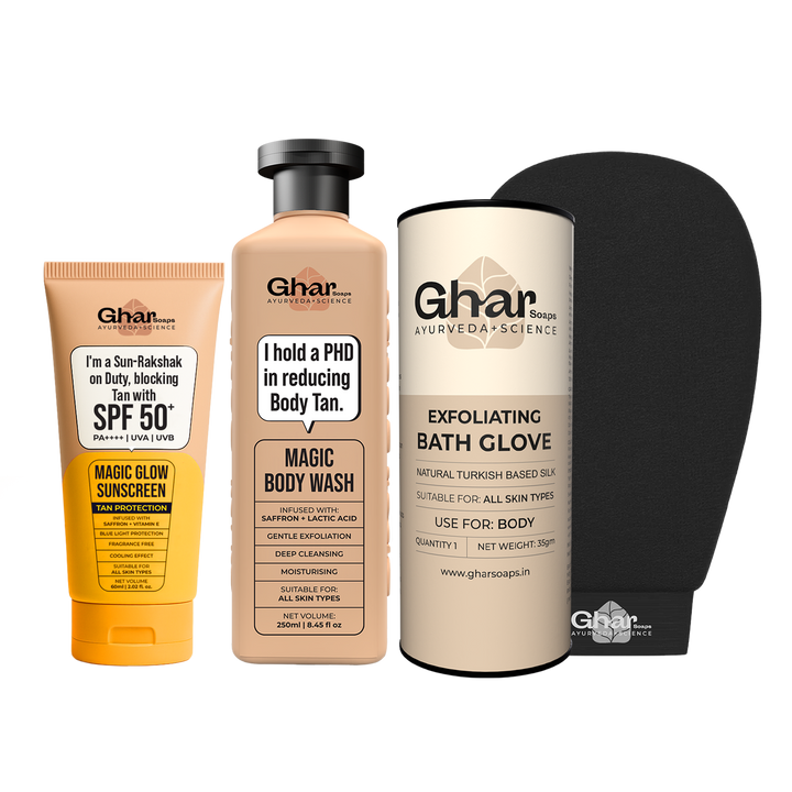 Magic De-Tan & Exfoliating Body Wash with Saffron & Lactic Acid