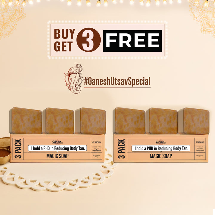 MAGIC SOAP ( SAFFRON AND SANDAL WOOD SOAP )
