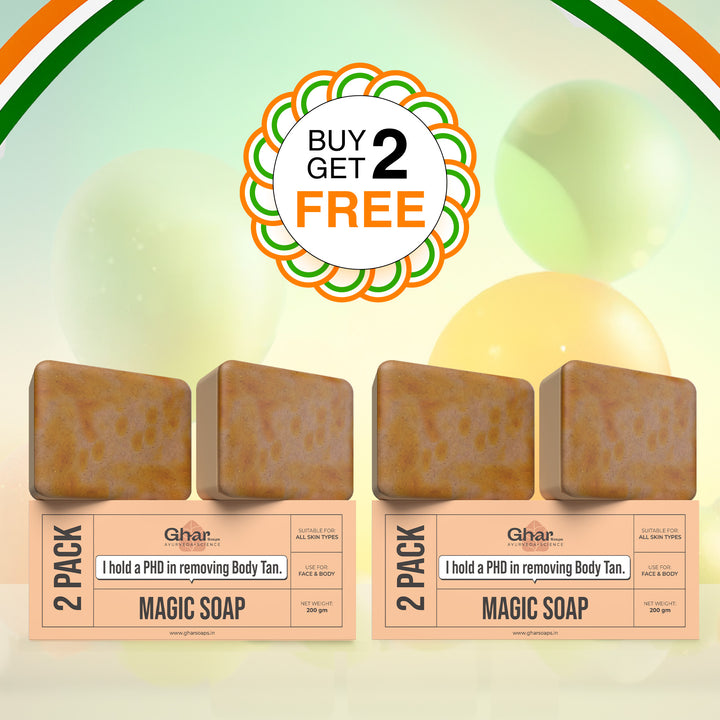 MAGIC SOAP ( SAFFRON AND SANDAL WOOD SOAP )