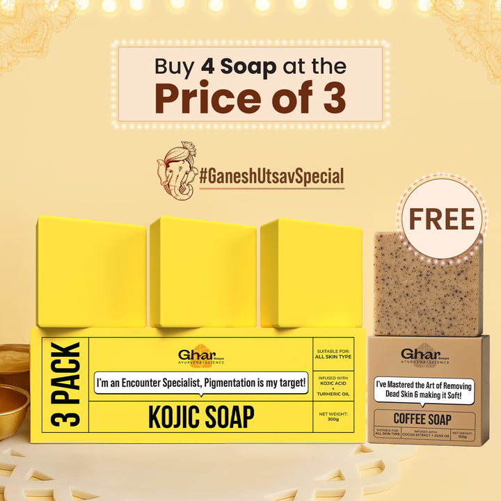 Free Soap with Pack of 3 Kojic Acid Soap
