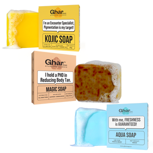Ghar Soaps Natural Soaps Trio