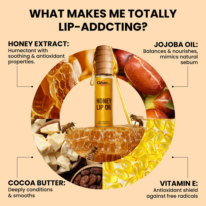 Honey Lip Oil  With SPF 30