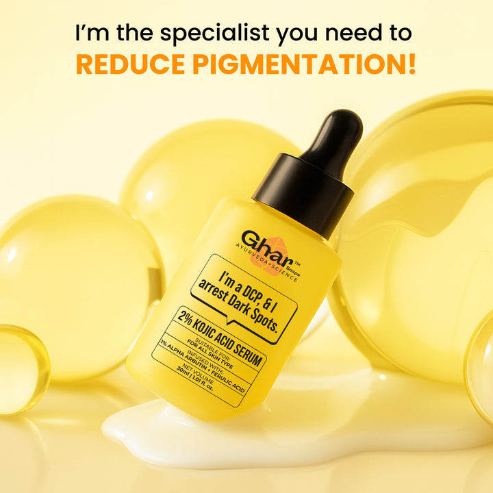2% kojic acid serum infused with 1% alpha arbutin to reduce pigmentation