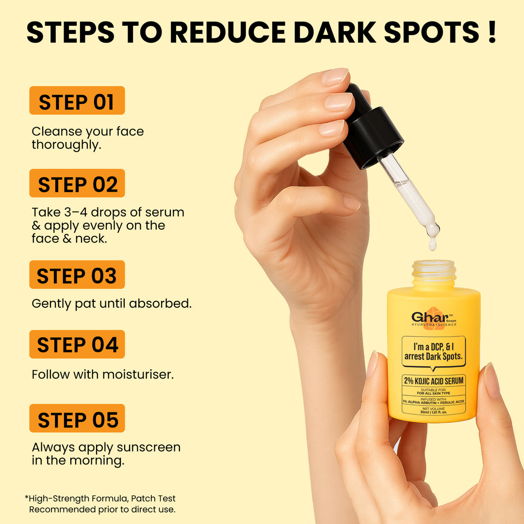 2% kojic acid serum infused with 1% alpha arbutin to reduce pigmentation