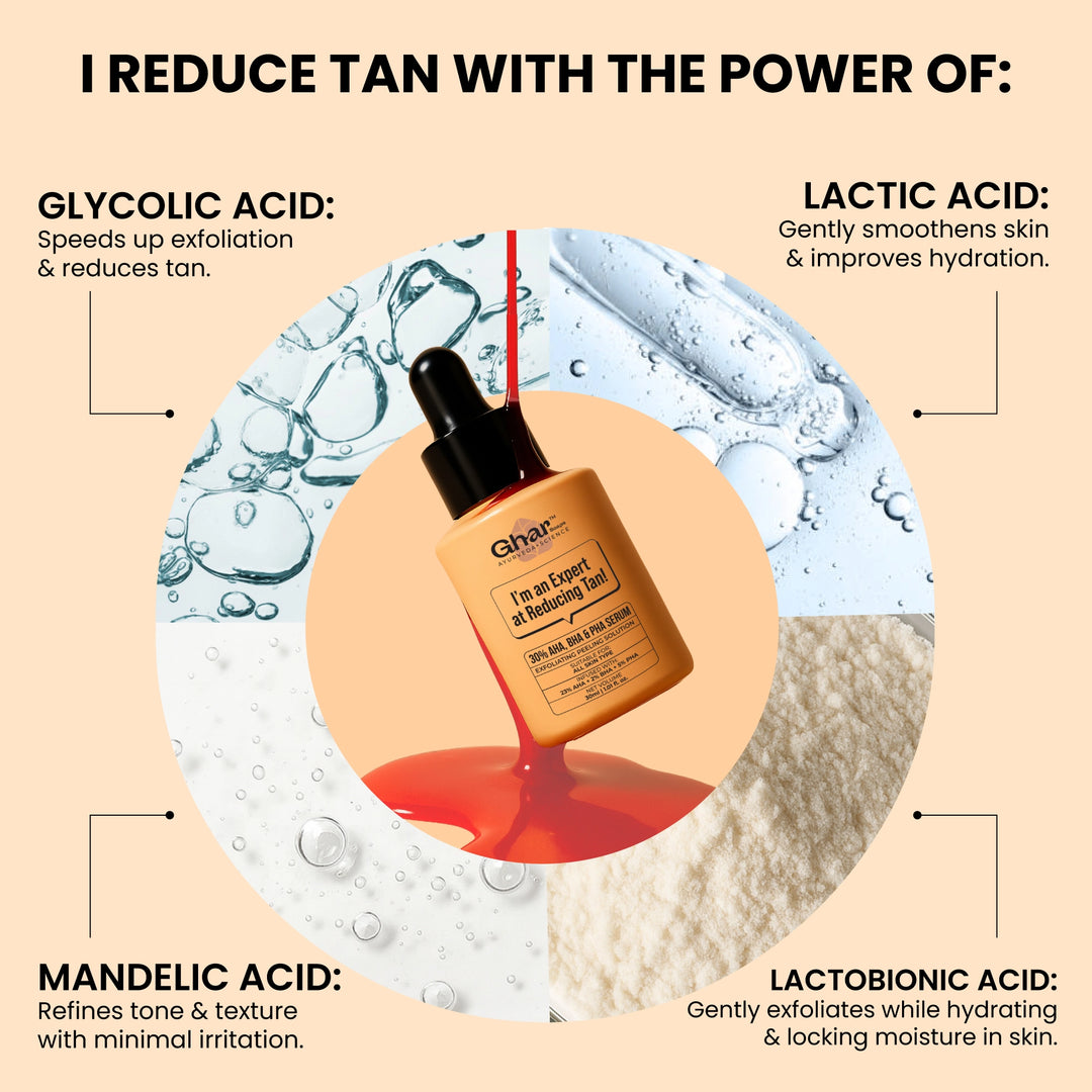 23% AHA 2% BHA & 5% PHA Magic Peeling Solution to reduce tan